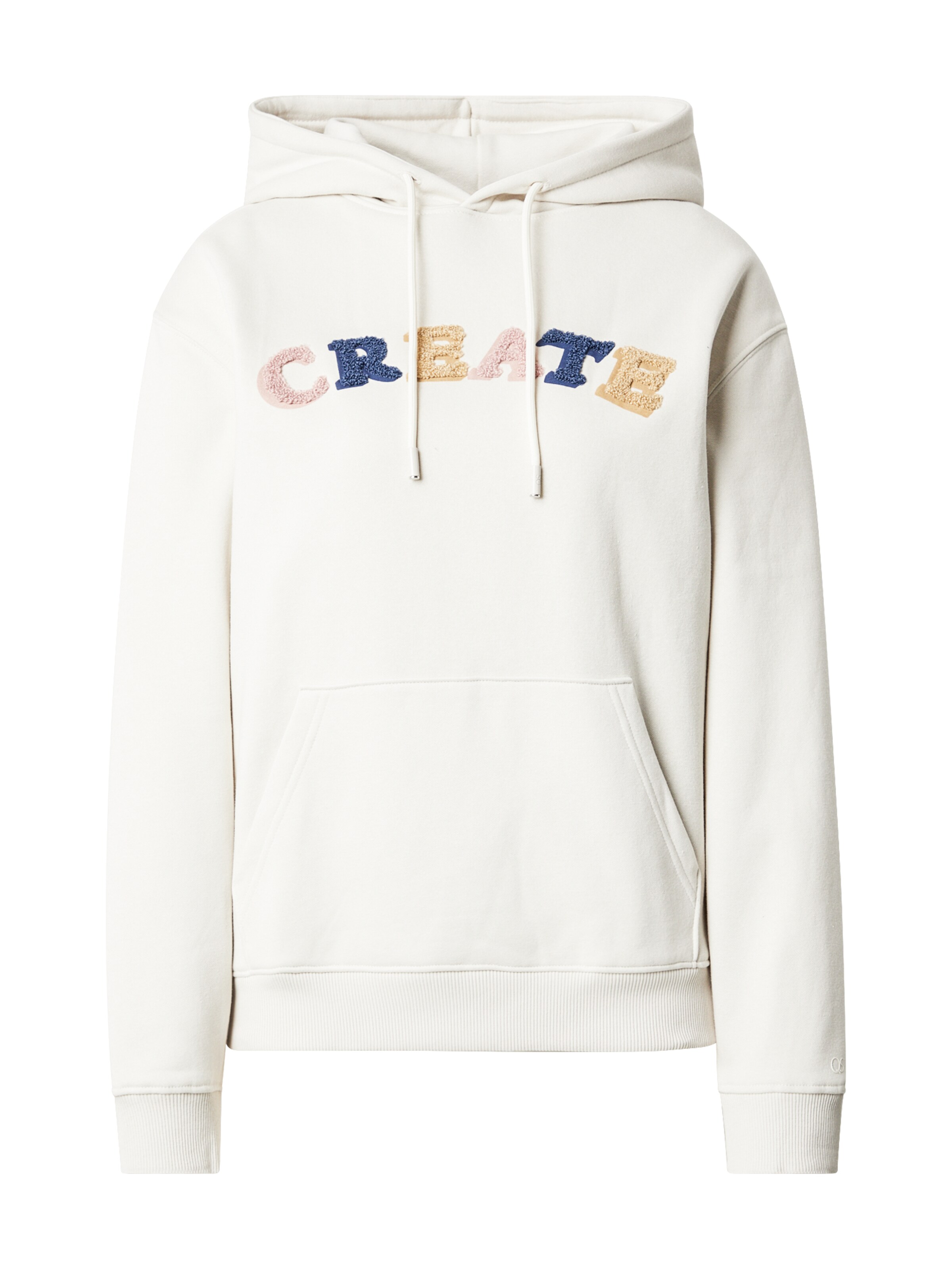 QS Sweatshirt in Beige: front
