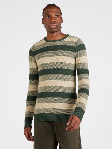 BLEND Sweater in Green: front