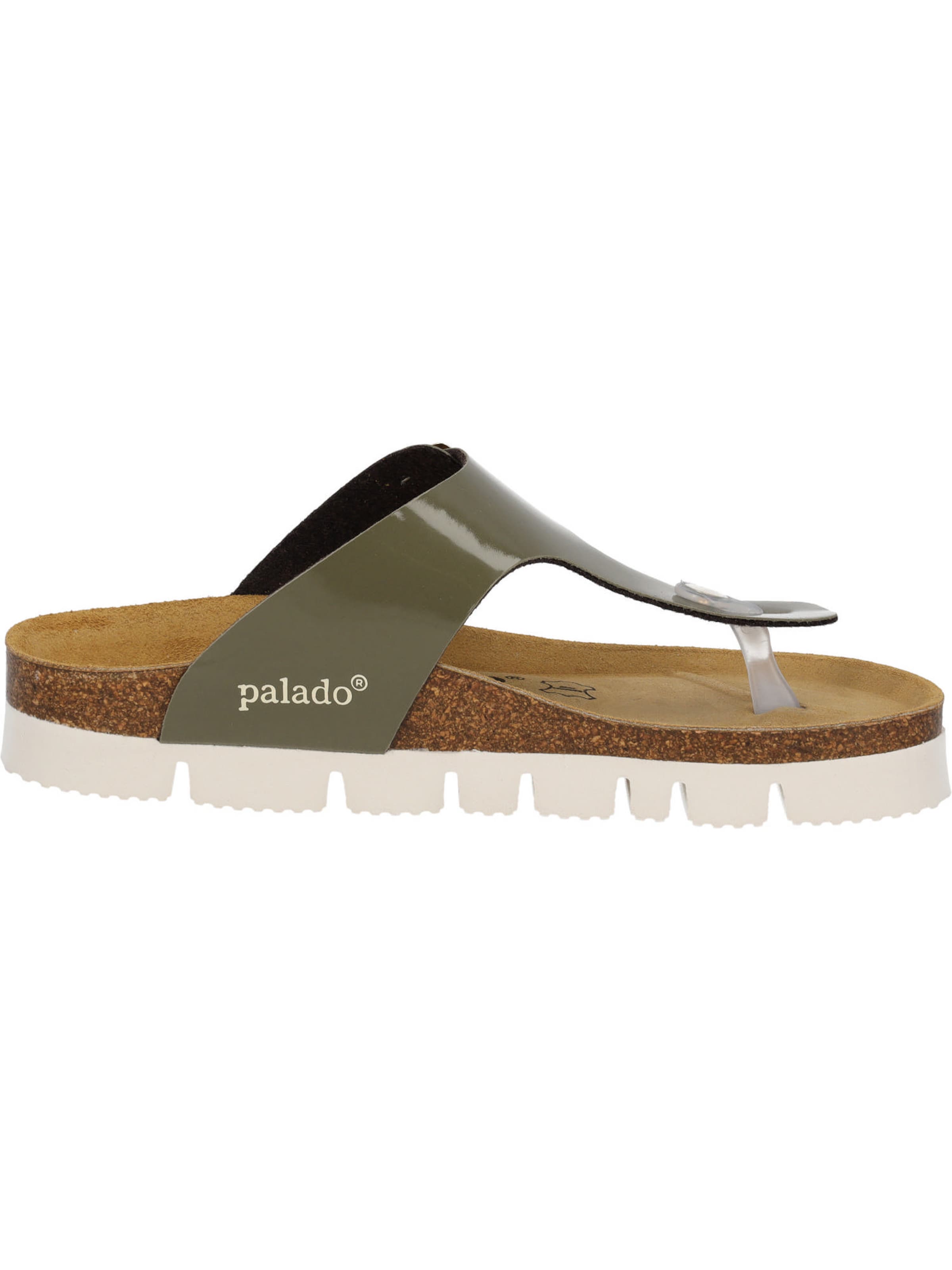 Palado T-bar sandals 'Palado Kos PL Lack' in Green