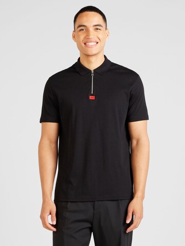 HUGO Shirt 'Deresom 241' in Zwart: voorkant