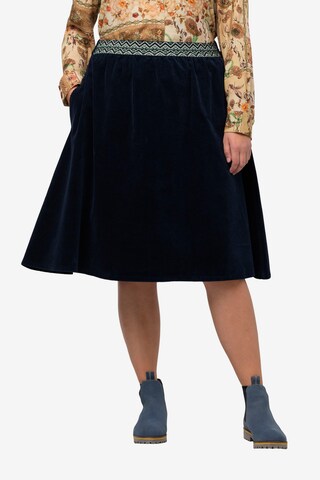 Ulla Popken Rok in Blauw: voorkant