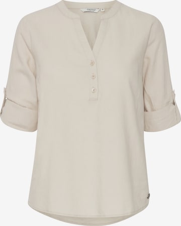 Oxmo Blouse 'Oxanja' in Beige: voorkant