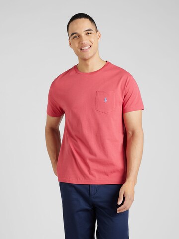 sarkans Polo Ralph Lauren T-Krekls: no priekšpuses
