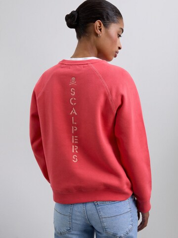 Sweat-shirt Scalpers en rouge