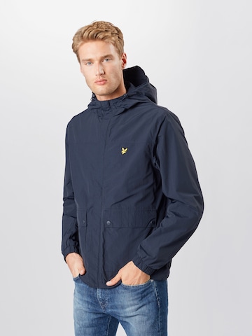 Lyle & Scott Regular fit Tussenjas in Blauw: voorkant