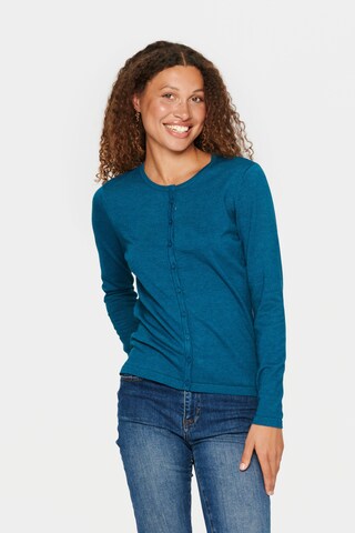 Cardigan 'Mila' SAINT TROPEZ en bleu : devant