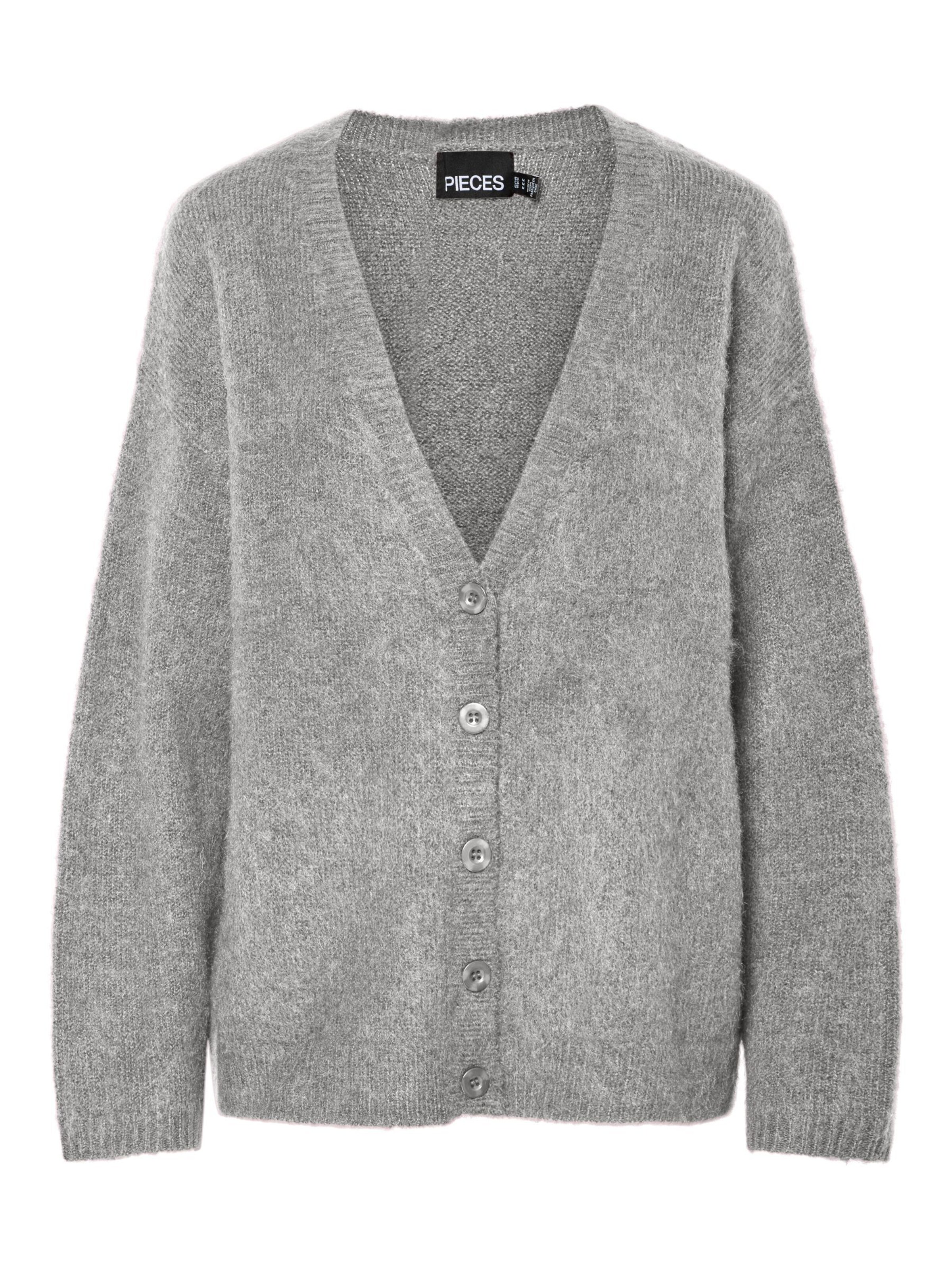 Cardigan 'PCPam' PIECES en gris : devant