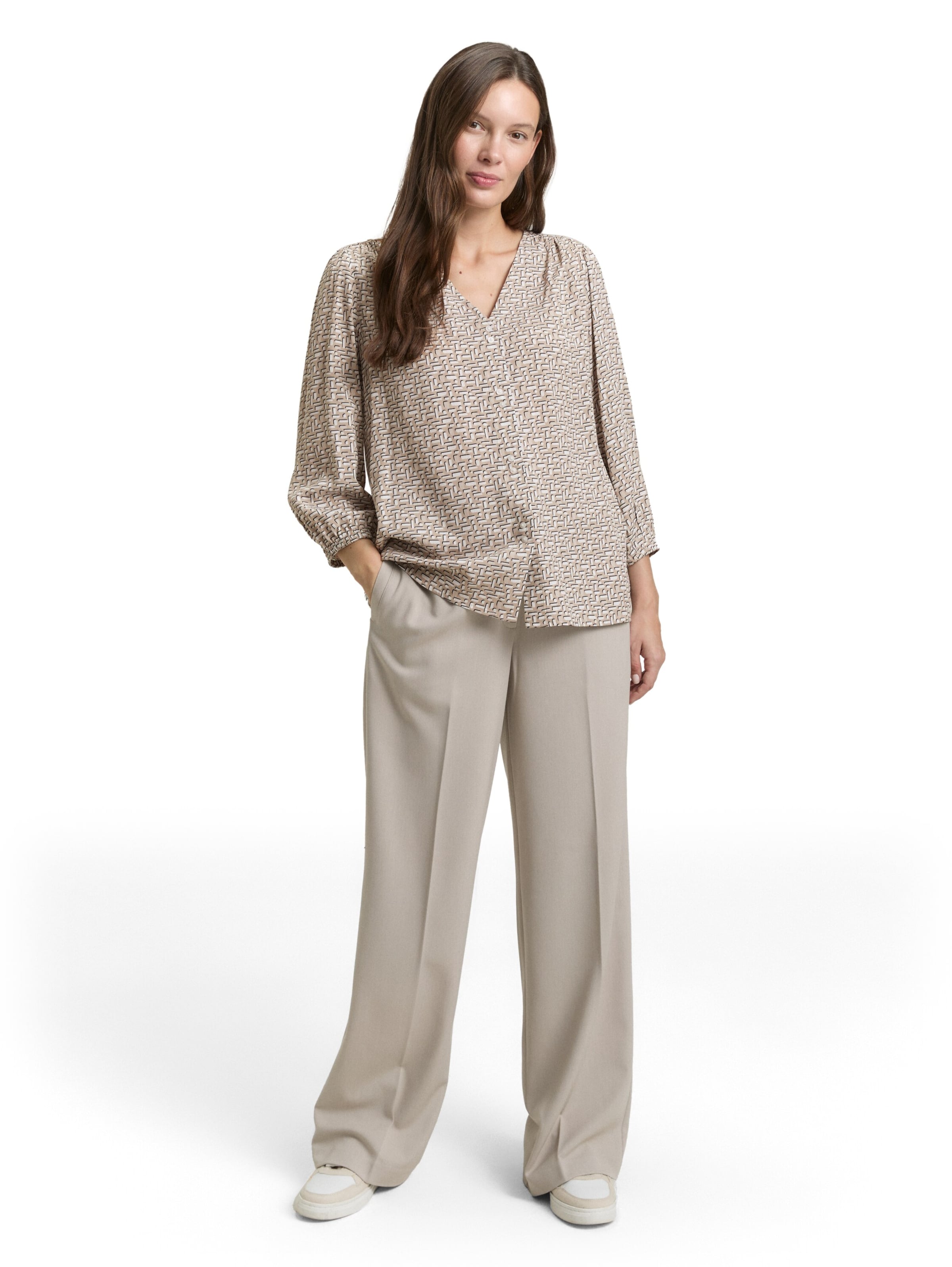 TOM TAILOR Bluse in Beige