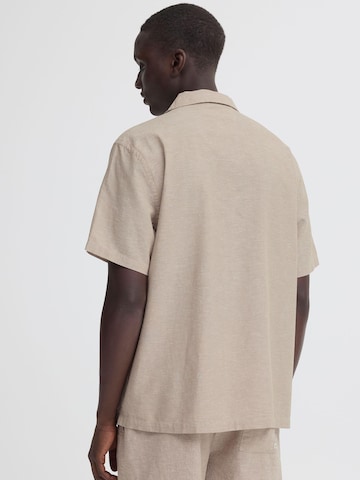 BLEND Comfort fit Button Up Shirt ' BHAban  Cuba' in Beige