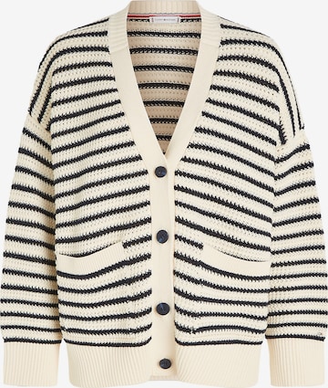 TOMMY HILFIGER Strickjacke in Beige: predná strana