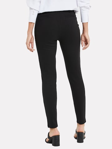 Coupe slim Pantalon à plis 'Turner' Threadbare en noir