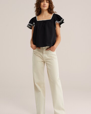 WE Fashion Bluzka w kolorze czarny