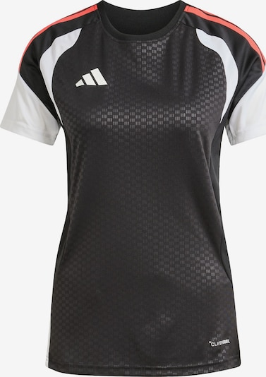 ADIDAS PERFORMANCE T-shirt fonctionnel 'Tiro 26 Competition' en rouge orangé / noir / blanc, Vue avec produit