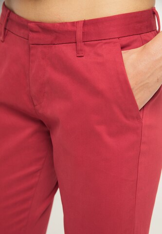 Coupe slim Pantalon DreiMaster Maritim en rouge