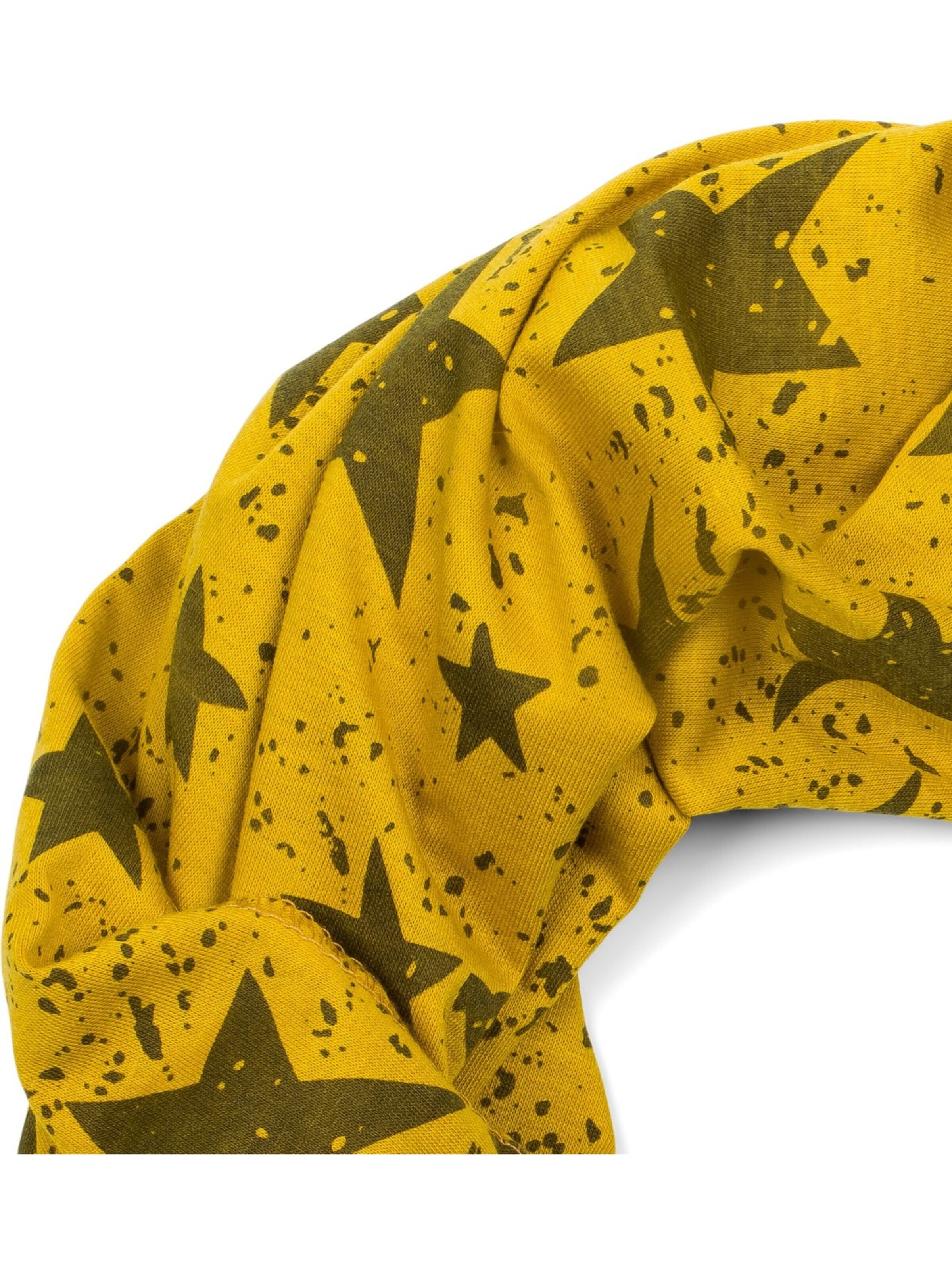 styleBREAKER Schlauchschal 'Loop Schal mit Sterne Splat Style Print'‌‌‌‌‌‌‌‌ in Gelb