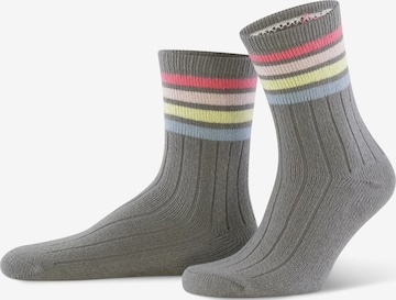 PJ Salvage Ankle Socks in Grey: front