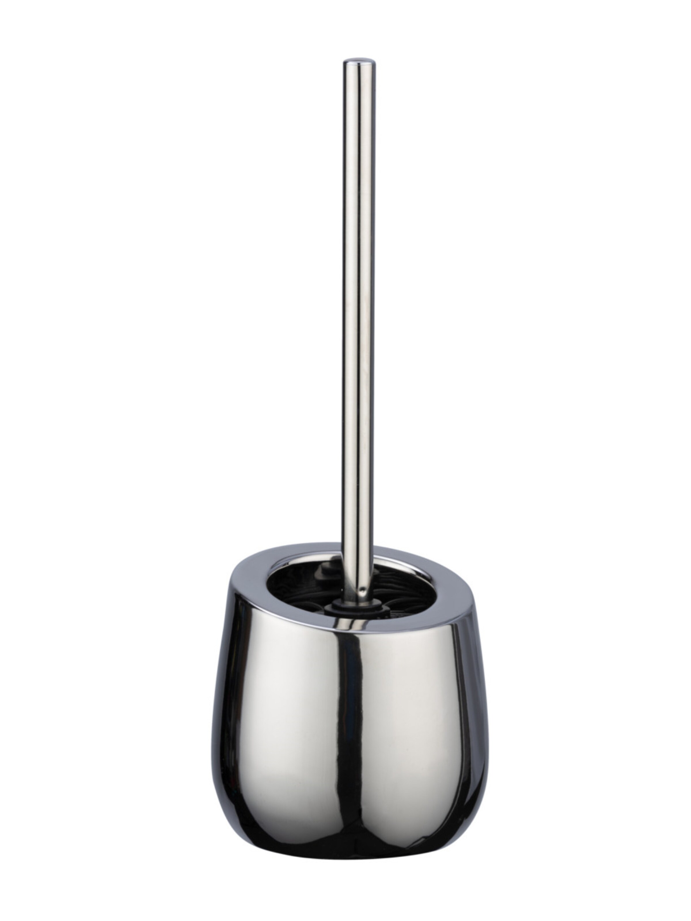 Wenko WC-Garnitur 'Badi' in Silber: Vorderseite