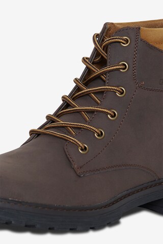 BLEND Lace-Up Boots in Brown