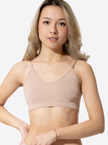 Bustier Soutien-gorge Yenita en beige : devant