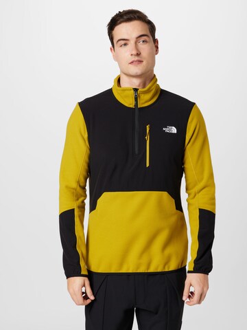 THE NORTH FACE Sportovní svetr 'GLACIER' – žlutá: přední strana