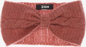 Zign Hat & Cap in One size in Pink: front