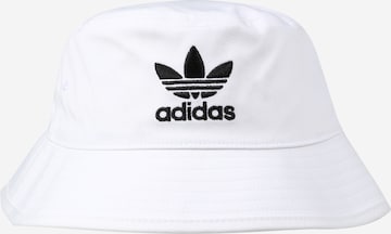 Pălărie 'Trefoil' de la ADIDAS ORIGINALS pe alb: față