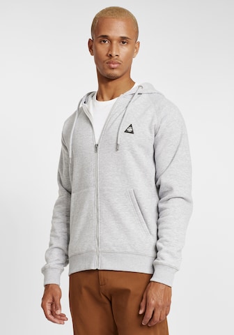 BLEND Zip-Up Hoodie 'Nuka' in Grey: front