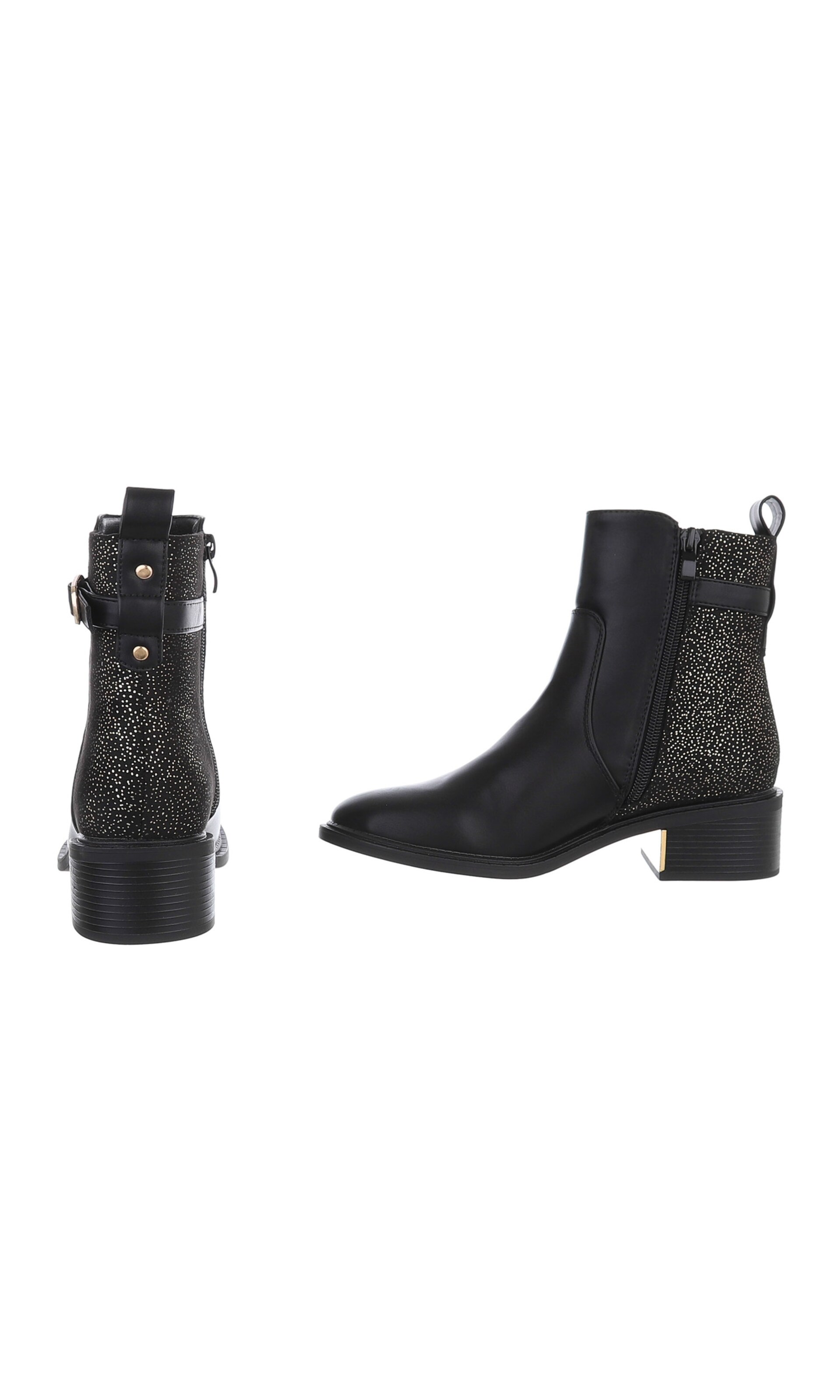 Ital-Design Stiefelette in Schwarz