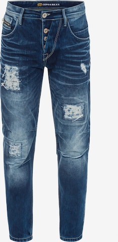 CIPO & BAXX Regular Jeans in Blauw: voorkant