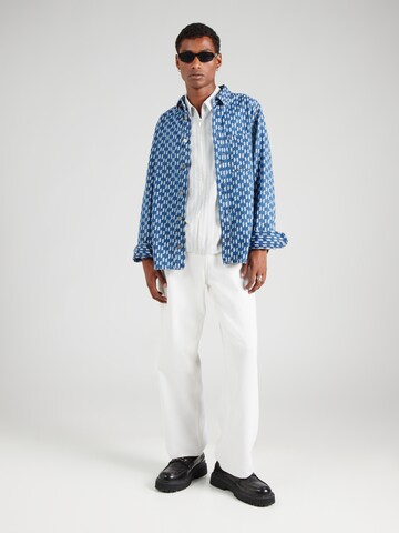 Coupe regular Chemise Karl Lagerfeld en bleu