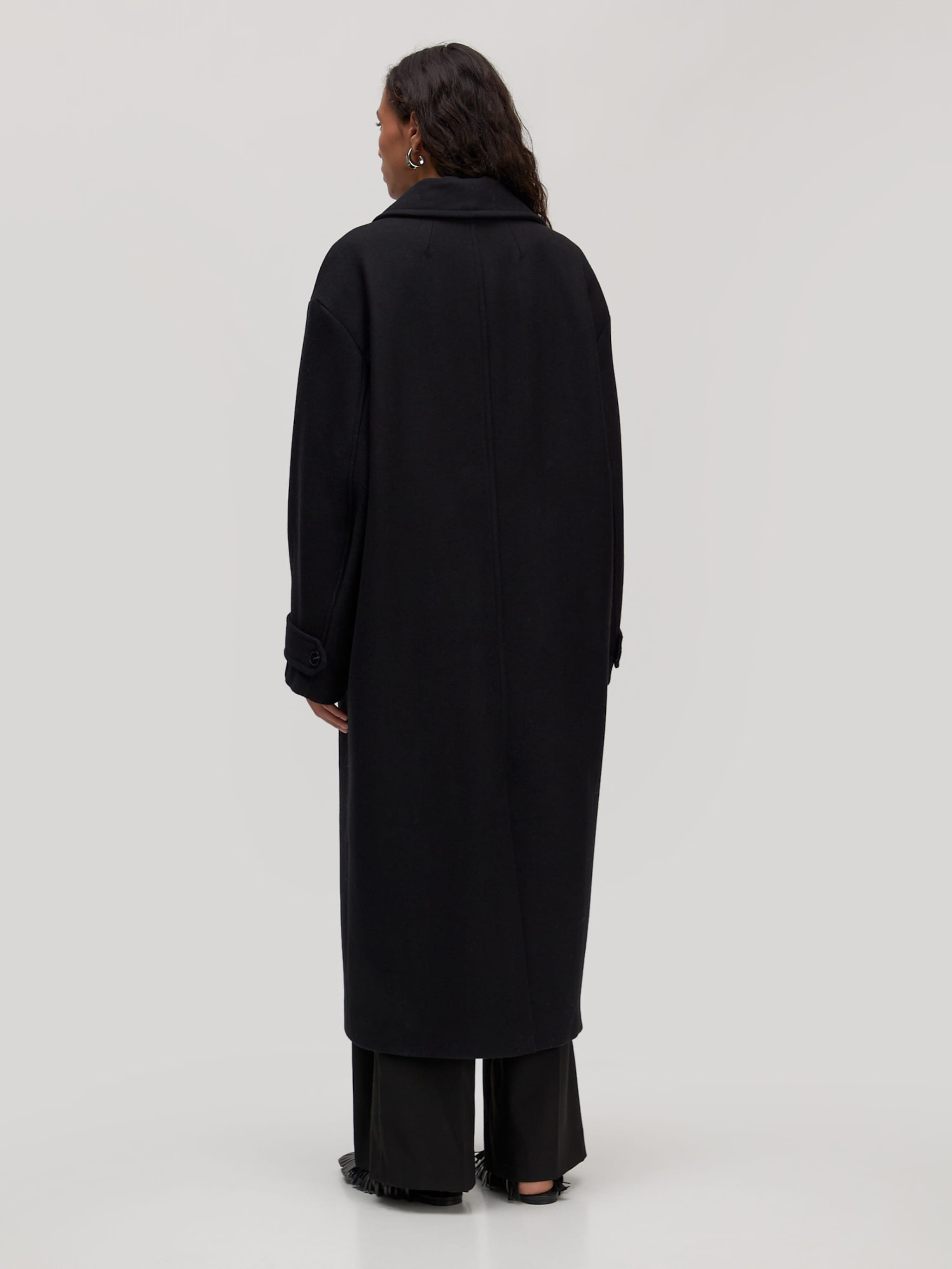 EDITED Productos Abrigo de entretiempo 'Fine' negro