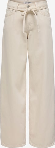ONLY Wide Leg Jeans 'ONLGianna' in Beige: Vorderseite