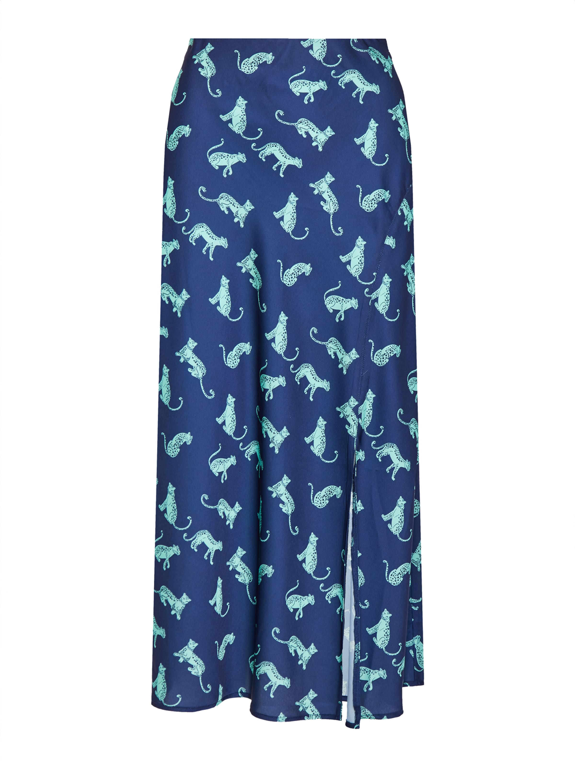 Funky Buddha Φούστα σε μπλε: μπροστά