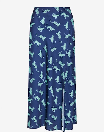 Fustă de la Funky Buddha pe albastru: față