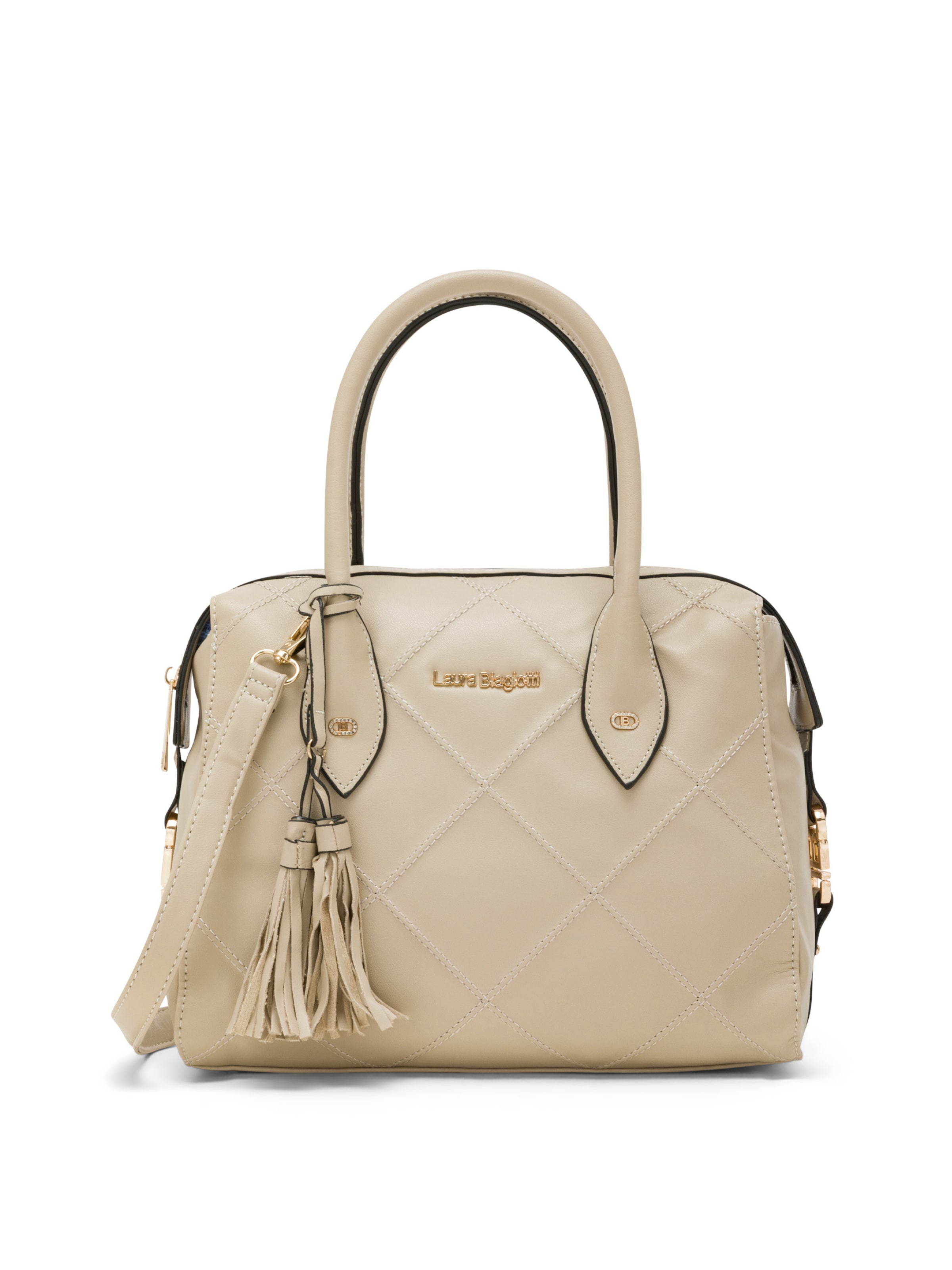 Borsa a mano di Laura Biagiotti in beige: frontale