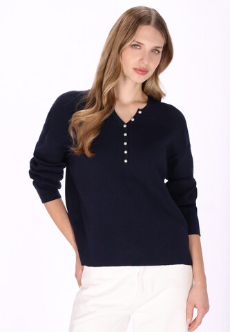 Pull-over DreiMaster Vintage en bleu : devant