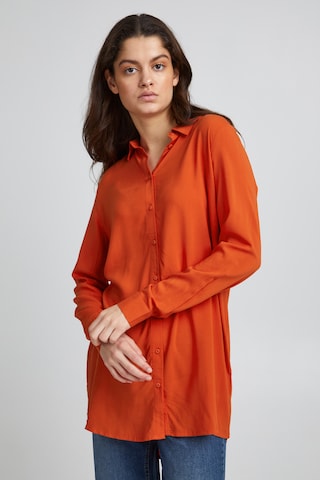 ICHI Blouse 'IHMAIN' in Orange: front