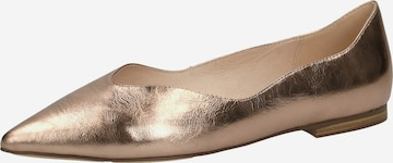 CAPRICE Ballet Flats in Gold: front