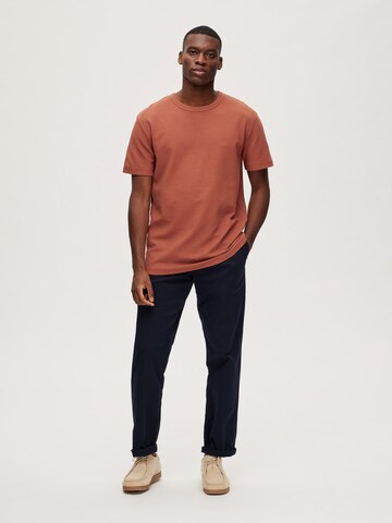 SELECTED HOMME T-Shirt 'CAMP' in Rot