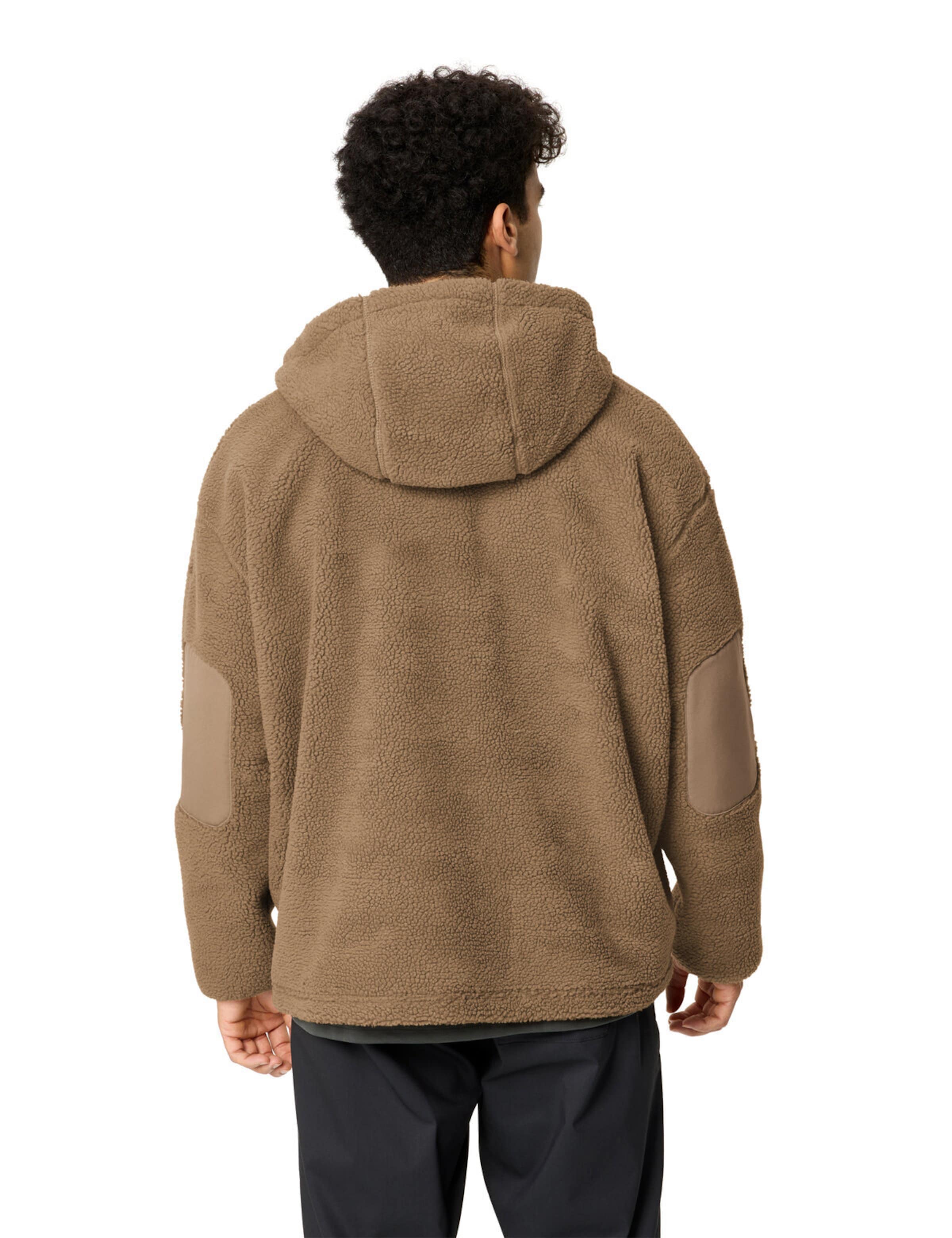 VAUDE Athletic fleece jacket 'Manukau IV' in Beige
