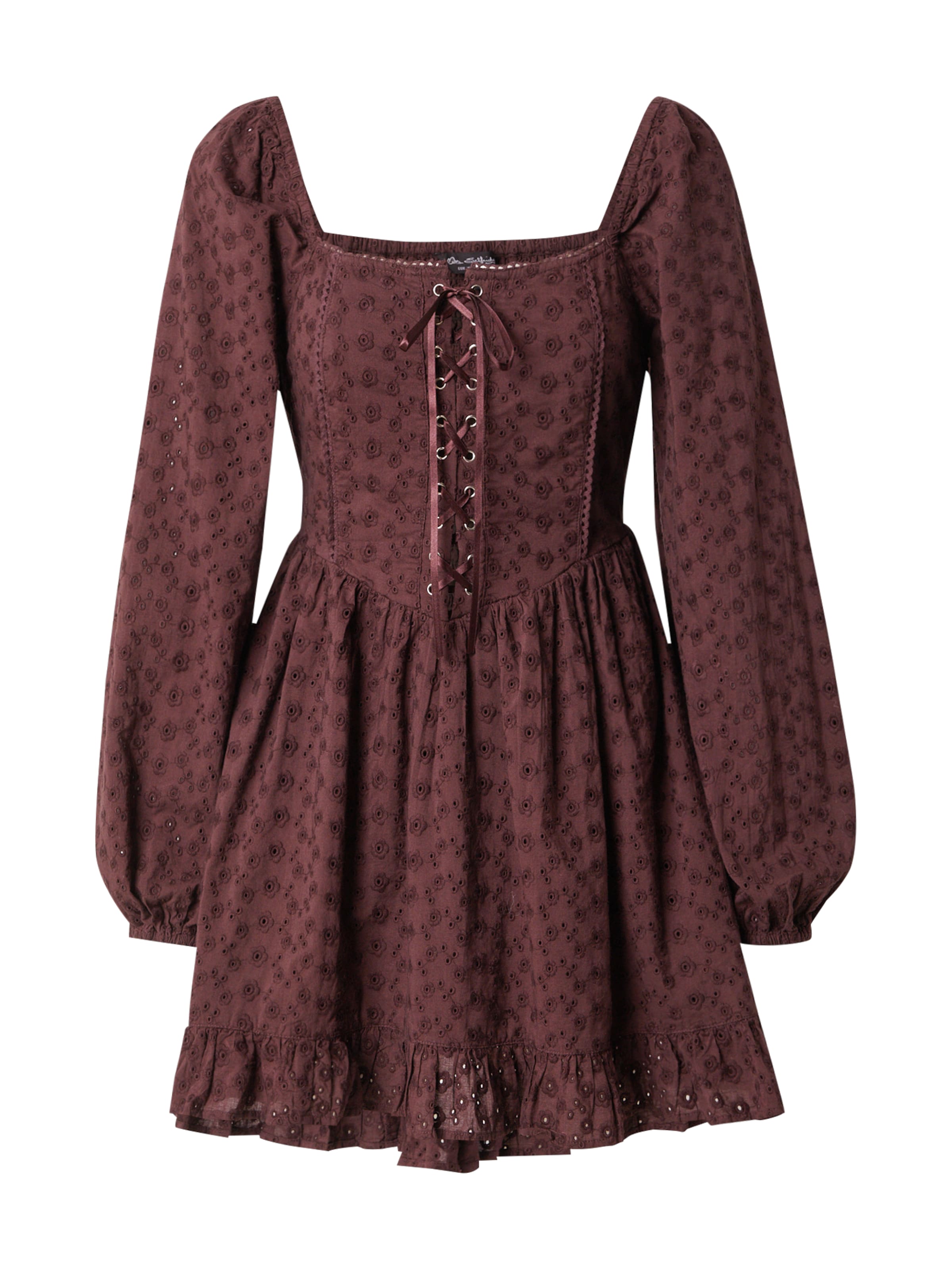 Miss Selfridge Dress in Brown: front