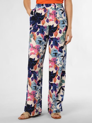 Y.A.S Wide leg Pleat-Front Pants 'Alara' in Mixed colors: front