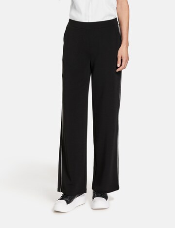 GERRY WEBER Wide Leg Hose in Schwarz: predná strana