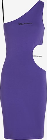 KARL LAGERFELD JEANS - Vestido em roxo: frente