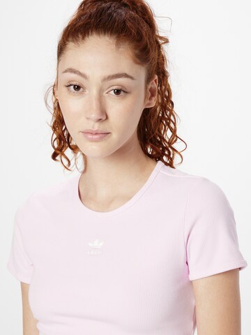 ADIDAS ORIGINALS Shirts 'Essentials Rib' i lilla