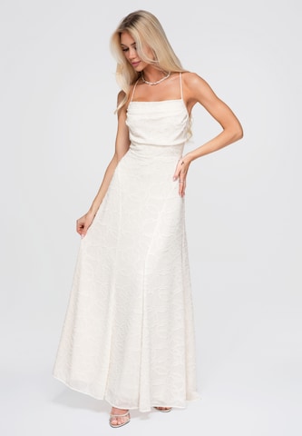 Ombre Kleid in Beige: Vorderseite
