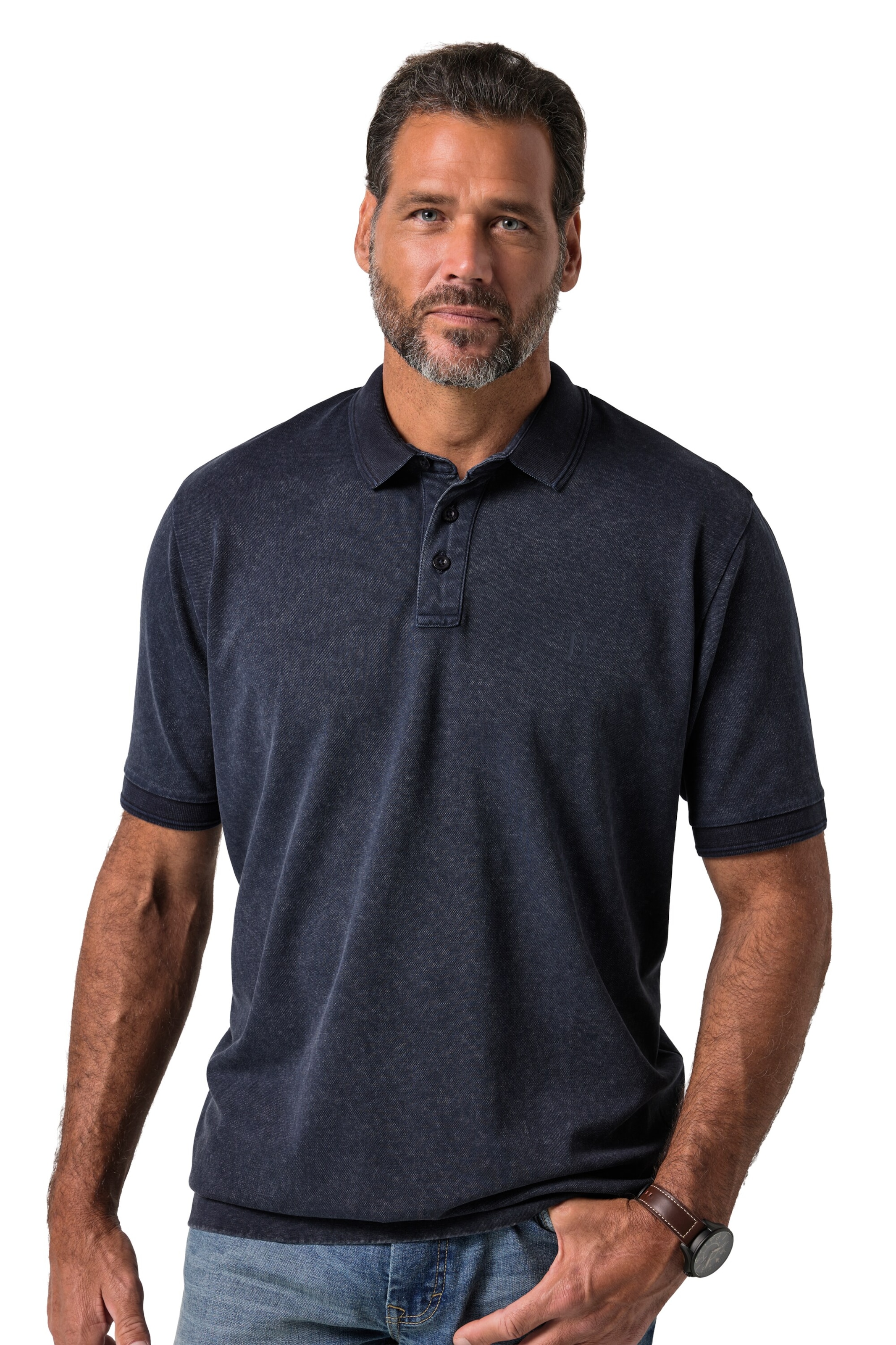 JP1880 Shirt in Blauw: voorkant