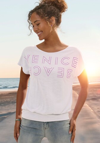 T-shirt VENICE BEACH en blanc : devant