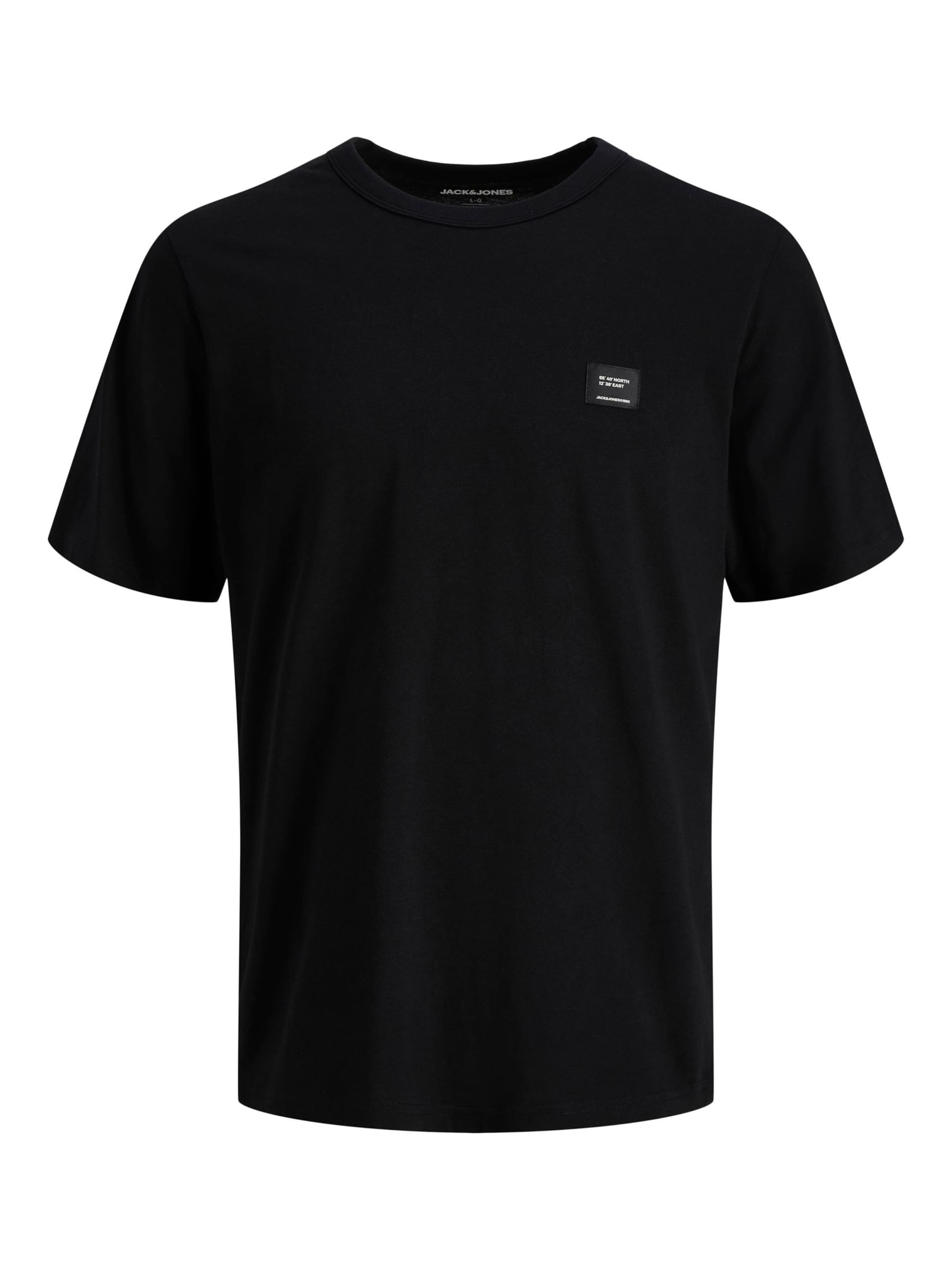 Jack & Jones Plus - Camiseta en negro: frente