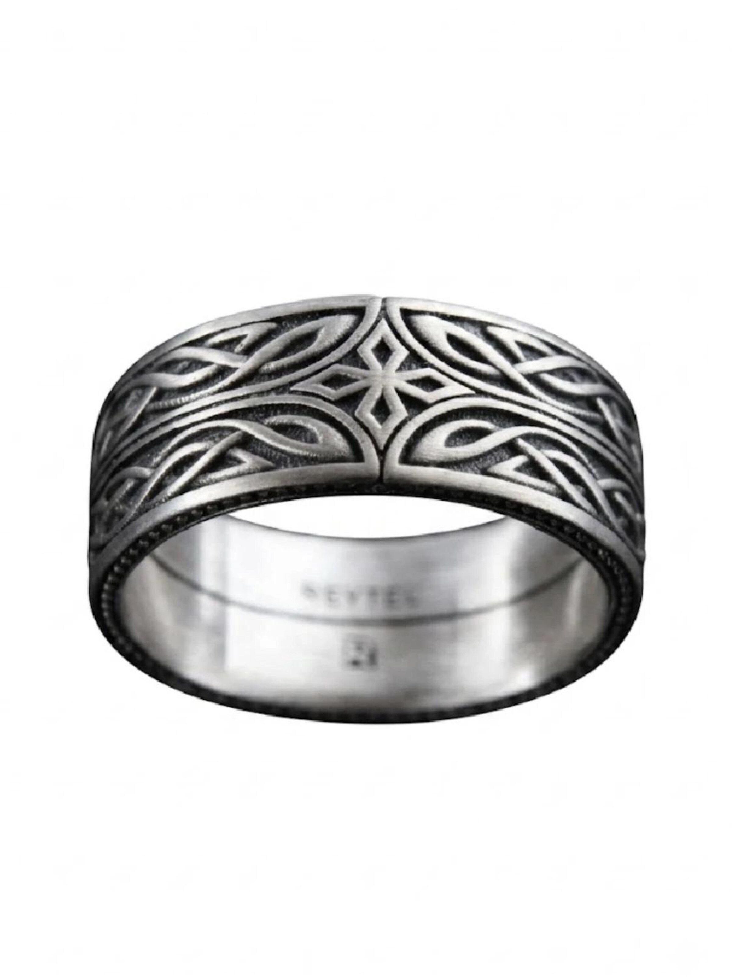 REYTEL - Anel 'Elven Star' em prata: frente